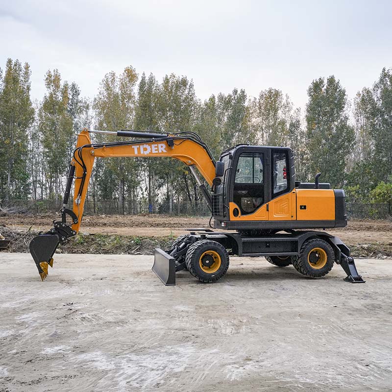 Small Wheeled Excavator