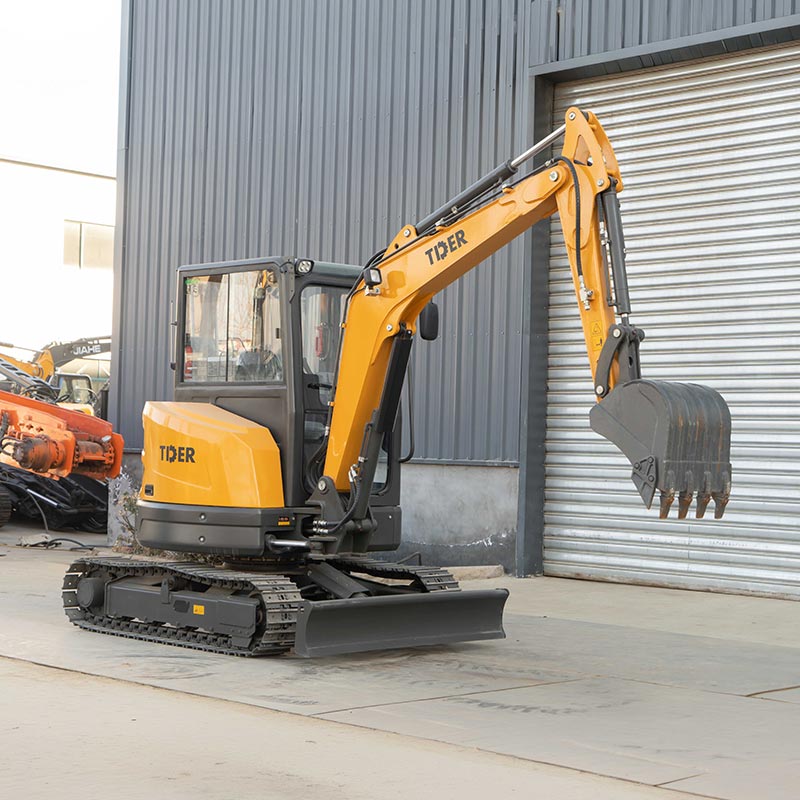 Excavator Mini Zero Tail 3,5 Ton dengan Mesin Kubota & Track Baja