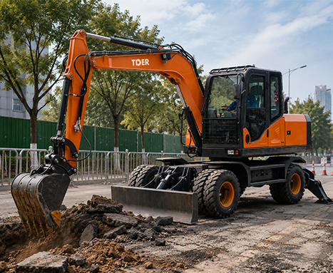 Excavator Roda Terbaik untuk Konstruksi Perkotaan