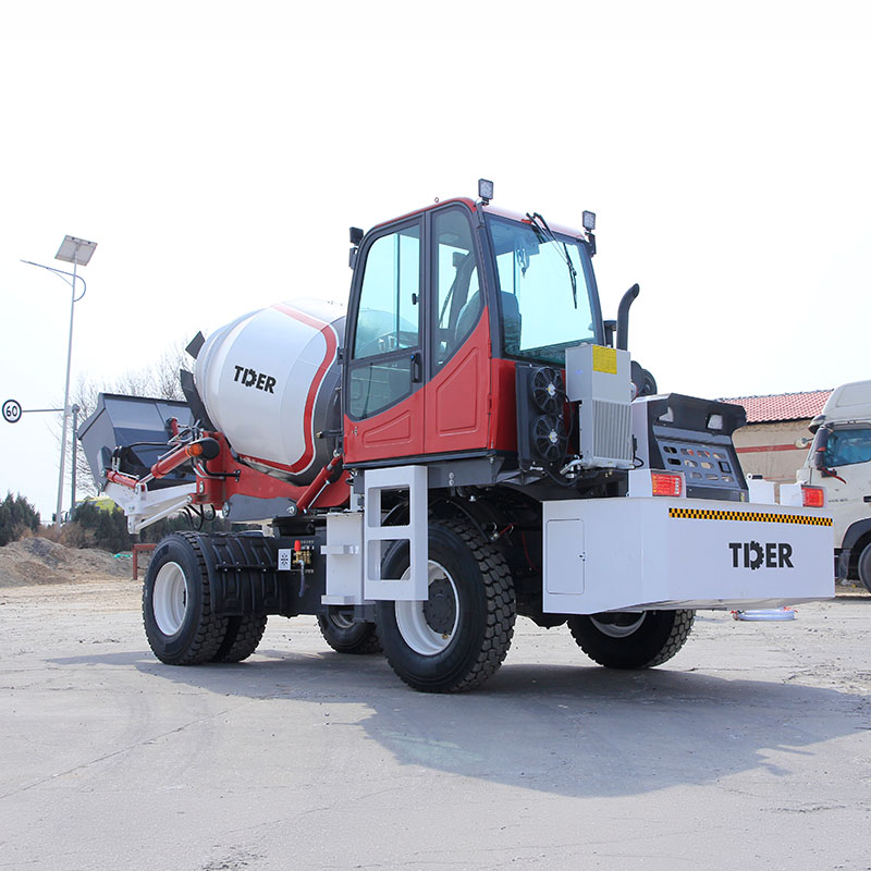 Truk Pengaduk Beton 3m³ dengan Kabin Belakang & Drum Tersinkronisasi