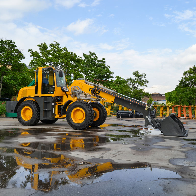 Wheel Loader 3,5 Ton dengan Lengan Teleskopik yang Ditenagai oleh Weichai