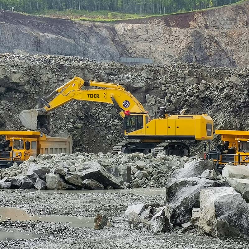 Ekskavator Tugas Berat 100 Ton dengan Mesin Scania